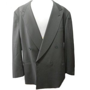 Vintage 90s Giorgio Armani Full Jacket-Pants Olive Green Suit 42R retro